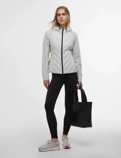 Women's Barbour International Dakota Quilted Sweat | Silver Birch