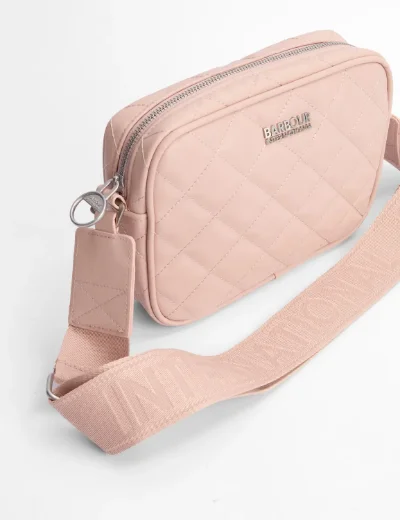 Barbour International Women's Sloane Quilted Crossbody bag | Pale Mauve