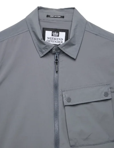 Weekend Offender Southbank Overshirt | Zinc