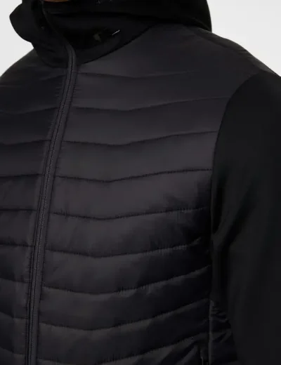 J.Lindeberg Holden Quilt Hybrid Hood | Black