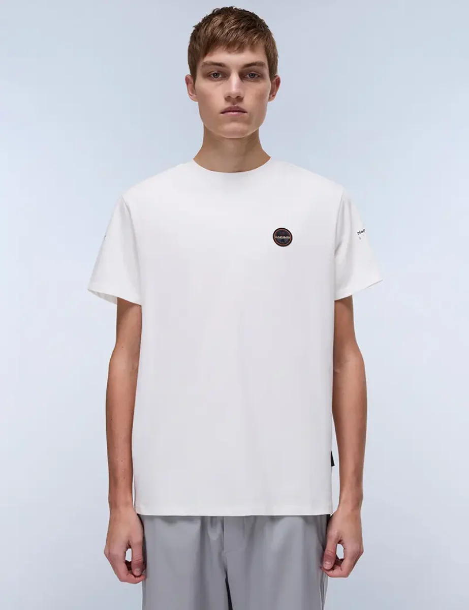 Napapijri S-Badge T-Shirt | White Heron