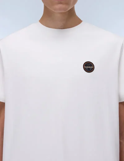 Napapijri S-Badge T-Shirt | White Heron