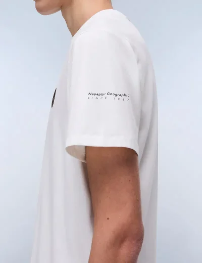 Napapijri S-Badge T-Shirt | White Heron