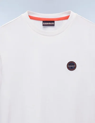 Napapijri S-Badge T-Shirt | White Heron