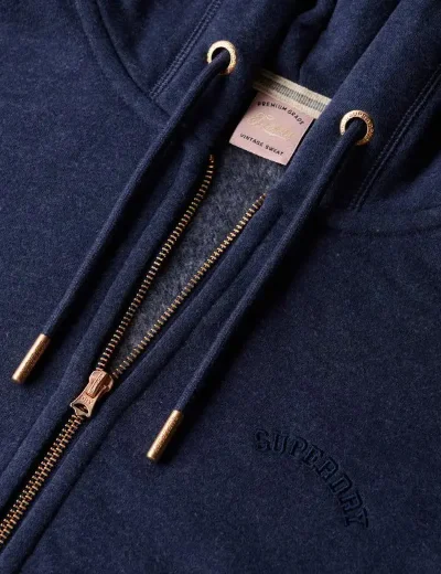 Superdry Essential Logo Ziphood | Princedom Blue Marl