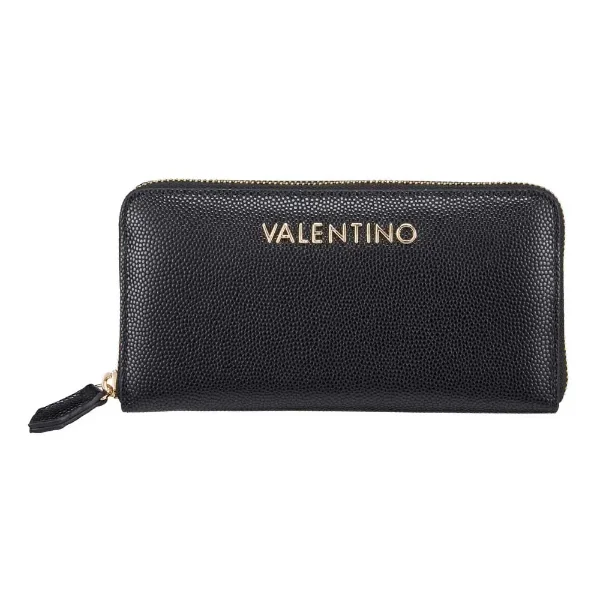Valentino Divina Zip Around Purse | Black / Gold Valentino Divina Zip Around Purse | Black / Gold
