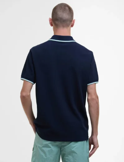 Barbour International Evan Short Sleeve Polo | Sapphire Navy