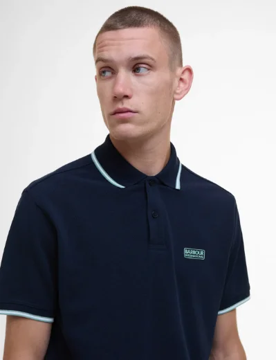 Barbour International Evan Short Sleeve Polo | Sapphire Navy