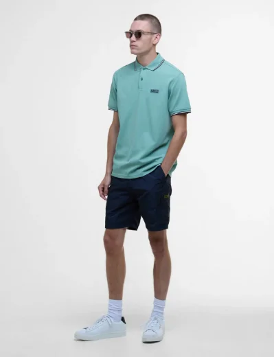 Barbour International Evan Short Sleeve Polo | Granite Green