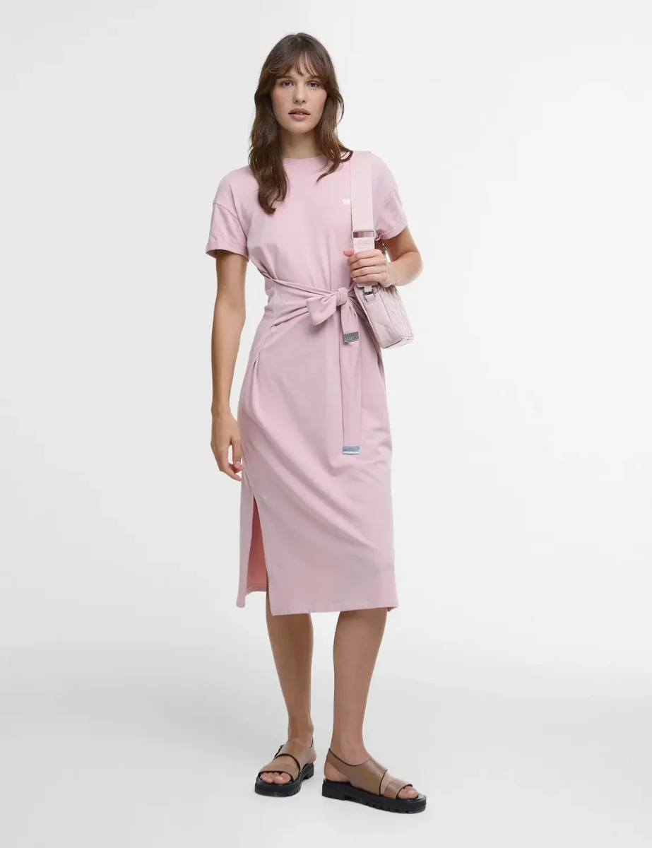 Barbour International Whitson Midi Dress | Pale Mauve