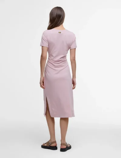 Barbour International Whitson Midi Dress | Pale Mauve