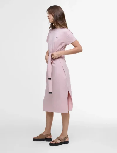 Barbour International Whitson Midi Dress | Pale Mauve