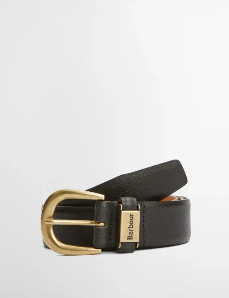 Barbour Clyde Leather Belt | Black Barbour Clyde Leather Belt | Black