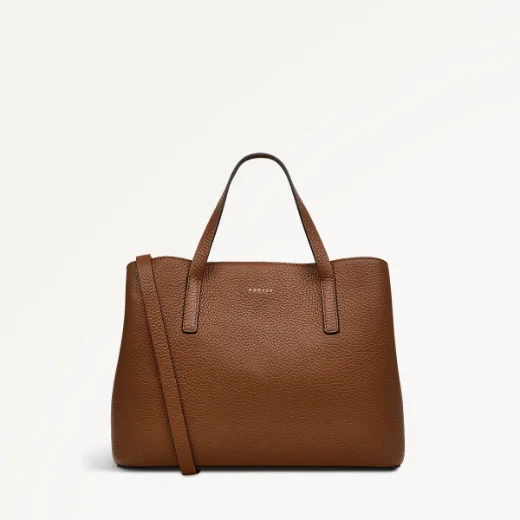 Radley Dukes Place Medium Zip-Top Grab Bag / Saddle