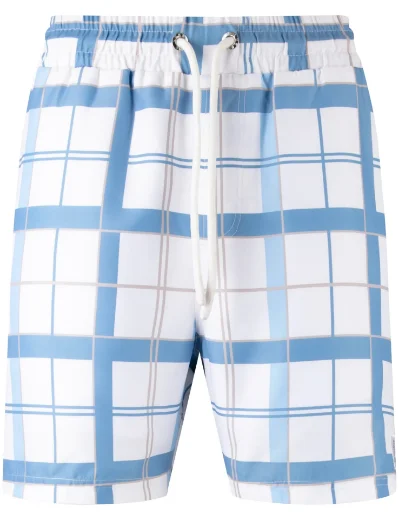 Luke 1977 Chesters Swim Shorts | White/Blue