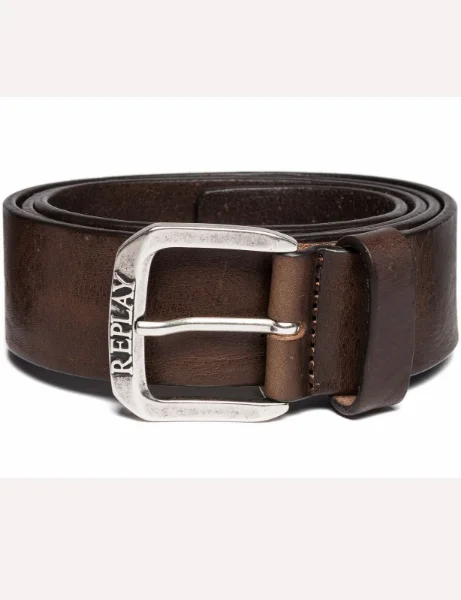 Replay Vintage Leather Belt | Fade Tobacco Replay Vintage Leather Belt | Fade Tobacco