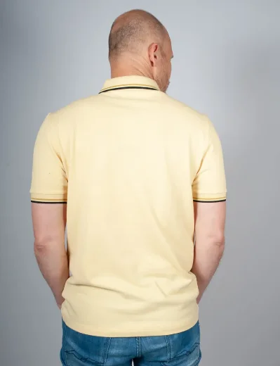 Fred Perry Twin Tipped Polo Shirt | Champions Gold / Honeycomb / Black