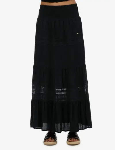 Superdry Womens Ibiza Maxi Skirt | Black