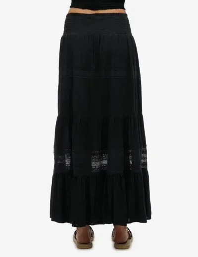 Superdry Womens Ibiza Maxi Skirt | Black