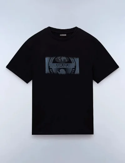 Napapijri Vanni Large Printed T-Shirt | Black