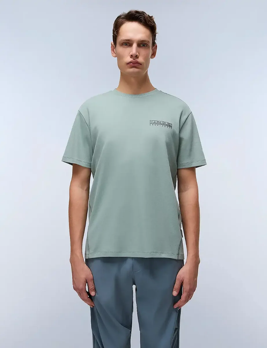 Napapijri S-Vanni Small Logo T-Shirt | Green Mil
