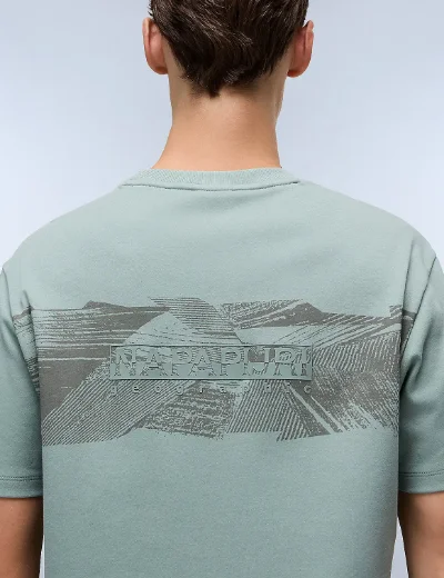 Napapijri S-Vanni Small Logo T-Shirt | Green Mil