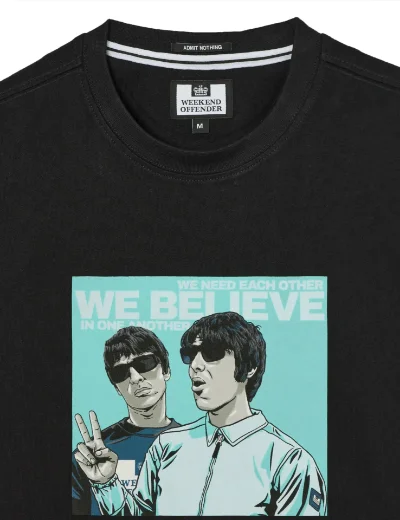 Weekend Offender Believe Graphic Logo T-Shirt | Black