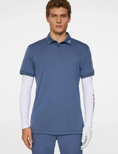 J.Lindeberg Tour Tech Polo | Vintage Indigo