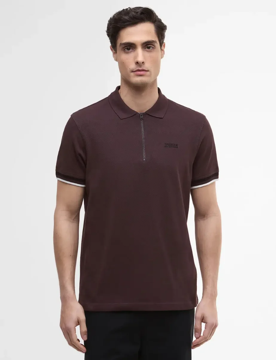 Barbour International Buxton Polo | Burgundy