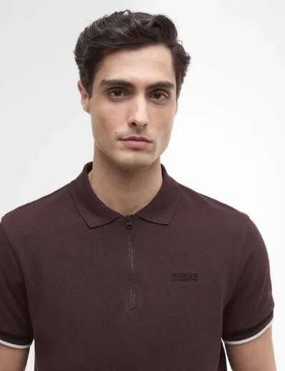Barbour International Buxton Polo | Burgundy