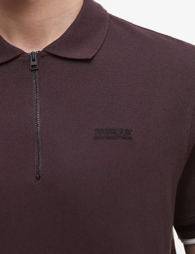 Barbour International Buxton Polo | Burgundy