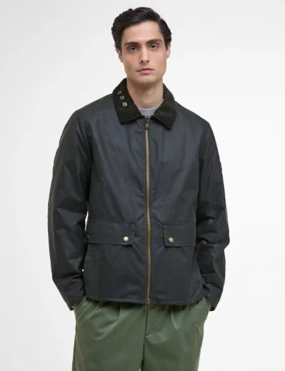 Barbour International Marker Wax Jacket | Sage