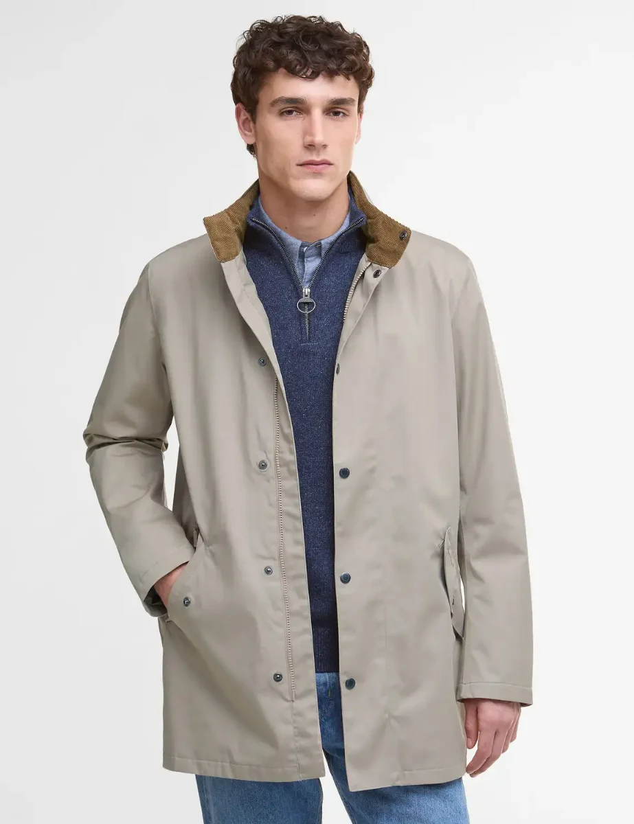 Barbour Chelsea Waterproof Mac | Washed Stone