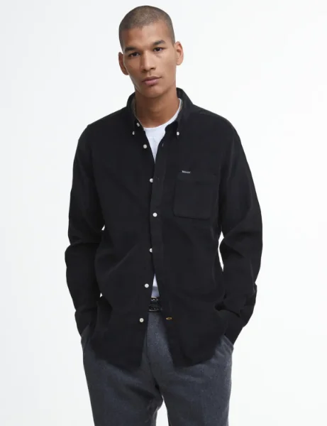 Barbour Ramsey Long Sleeve Cord Shirt | Black Barbour Ramsey Long Sleeve Cord Shirt | Black