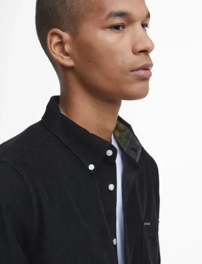 Barbour Ramsey Long Sleeve Cord Shirt | Black