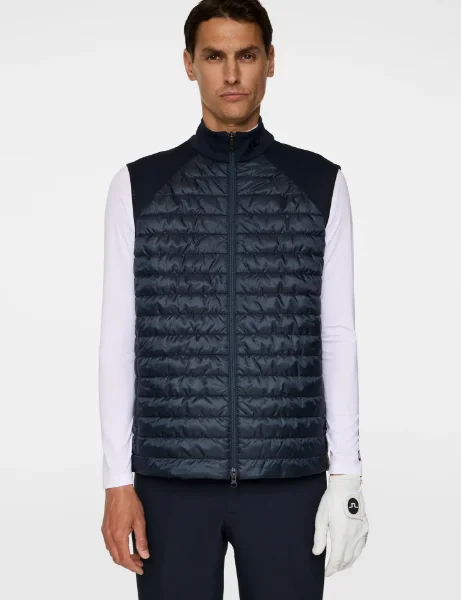 J.Lindeberg Hayden Quilt Hybrid Vest | Navy J.Lindeberg Hayden Quilt Hybrid Vest | Navy