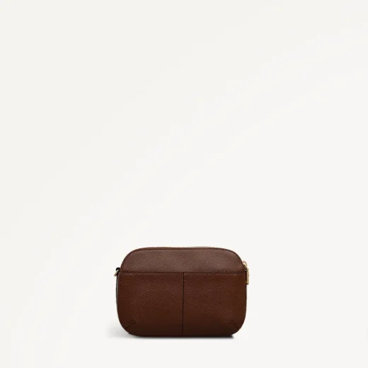 Picture of Radley Dukes Place Textured Medium Zip-top Crossbody | Chocolate