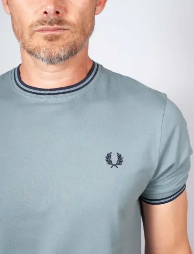 Fred Perry Twin Tipped T-shirt | Stockport Blue/Navy