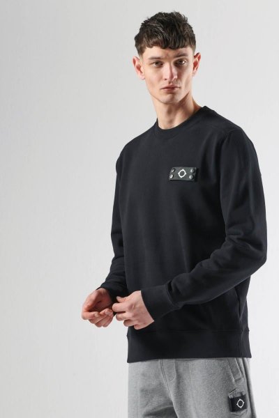 Ma.Strum Neo Crew Sweatshirt | Black Ma.Strum Neo Crew Sweatshirt | Black