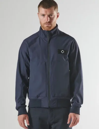 Ma.Strum Brigade Softshell Bomber Jacket | Ink Navy