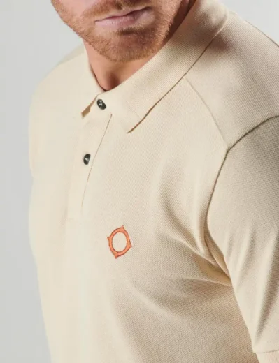 Ma.Strum SS Pique Polo | Burnt Cream