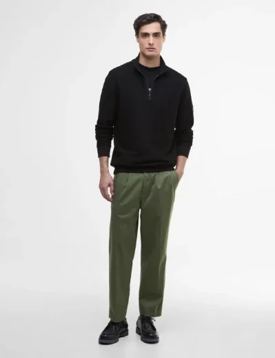Barbour International Samuel Half-Zip Sweatshirt | Black