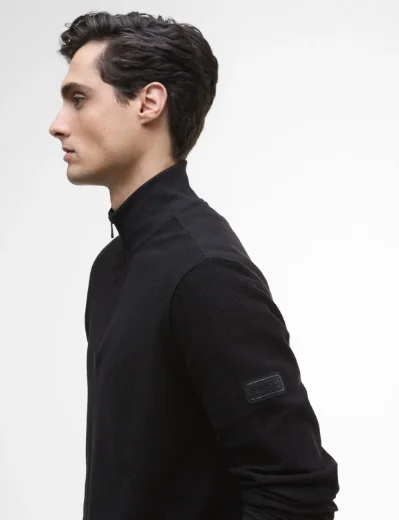 Barbour International Samuel Half-Zip Sweatshirt | Black