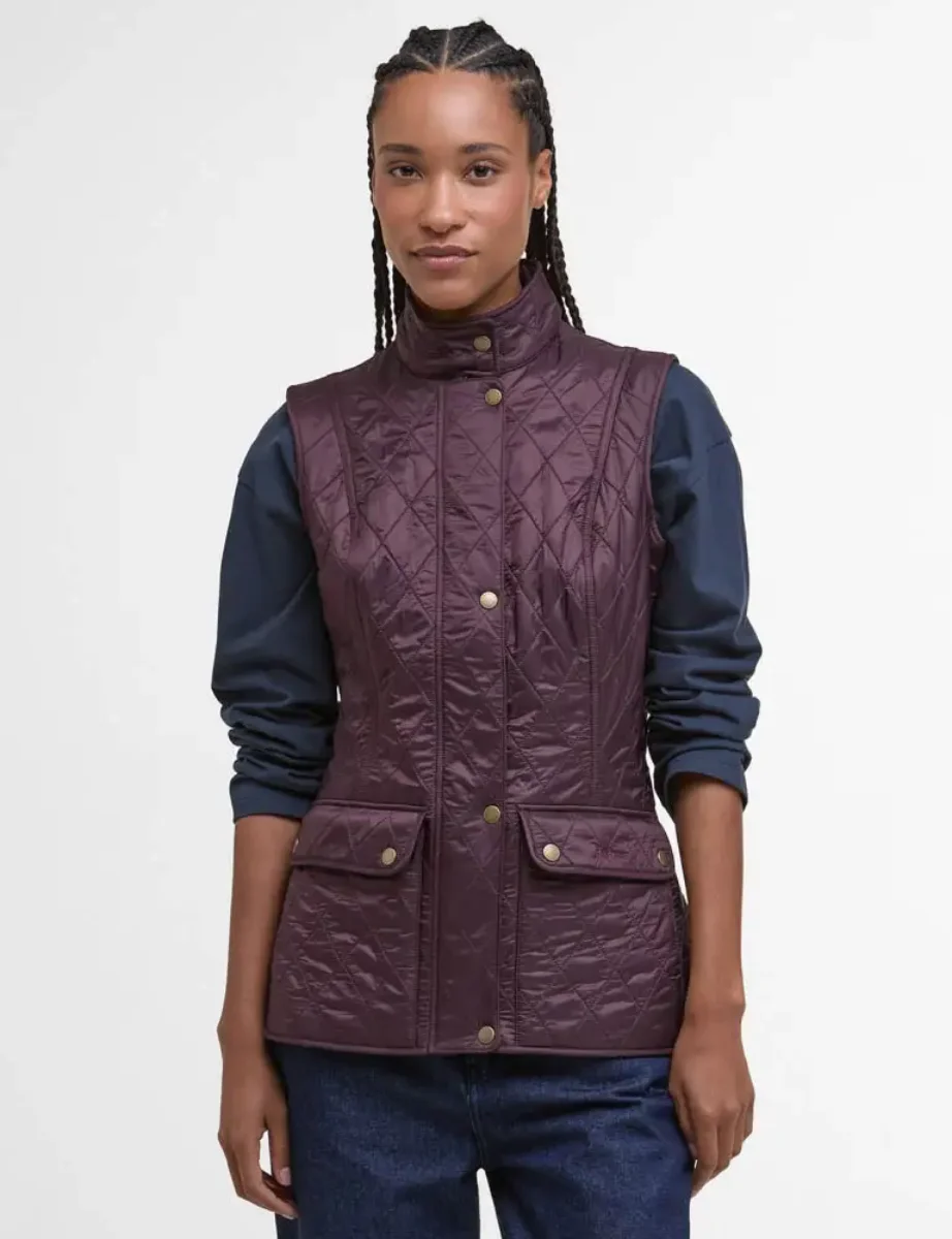 Barbour Womens Wray Gilet | Black Cherry