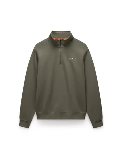 Napapijri B-Small Box Half Zip Sweat | Tea Leaf
