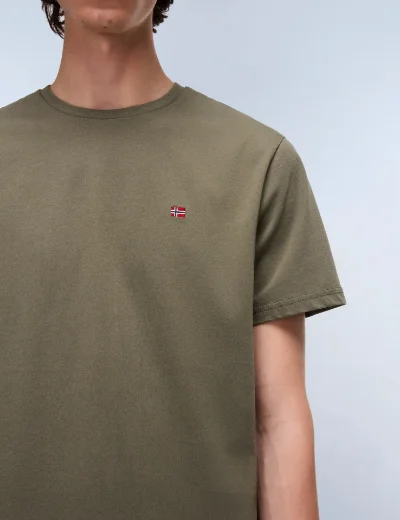Napapijri Salis SS Sum Crew Neck T-Shirt | Tea Leaf Green