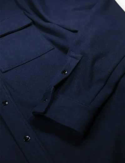 Luke 1977 Ettrick Overshirt | Dark Navy
