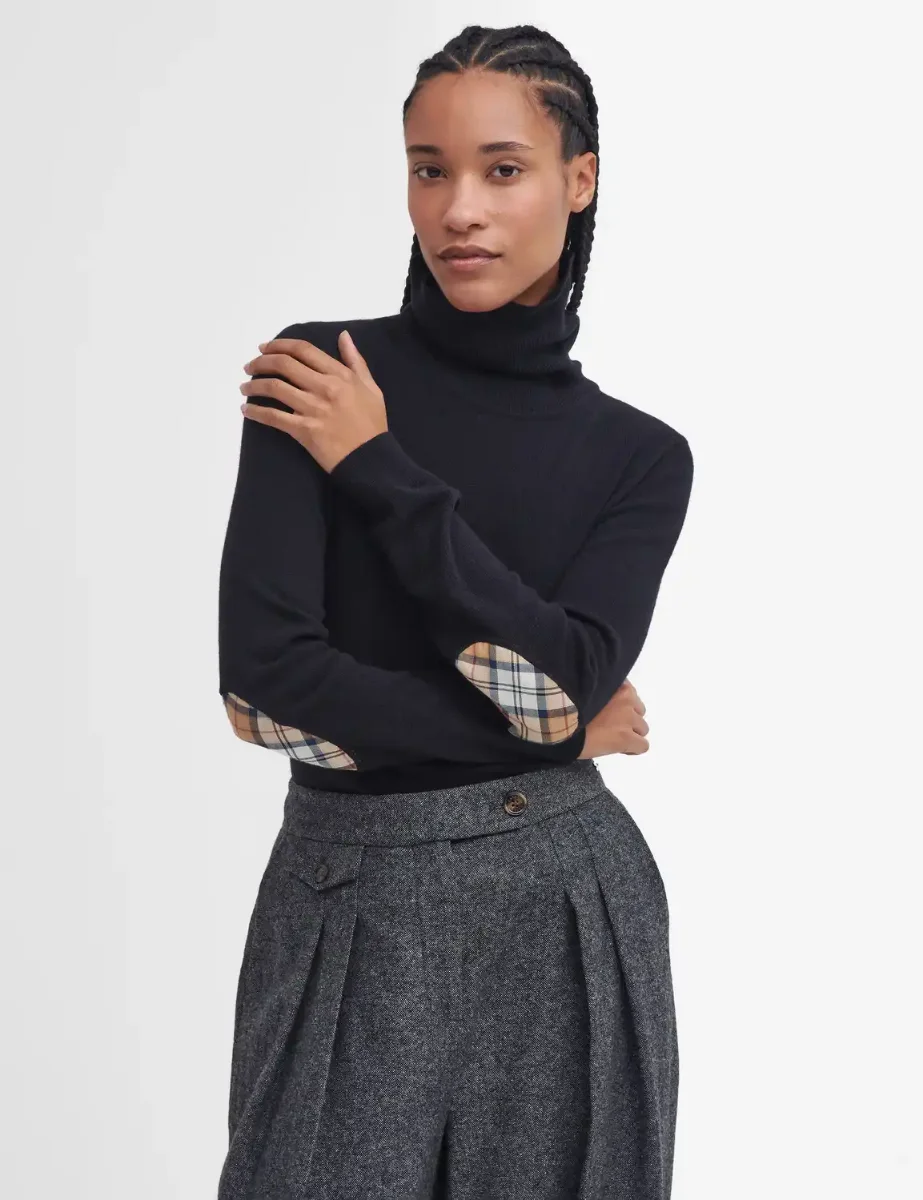 Barbour Pendle Knitted Roll Neck | Black