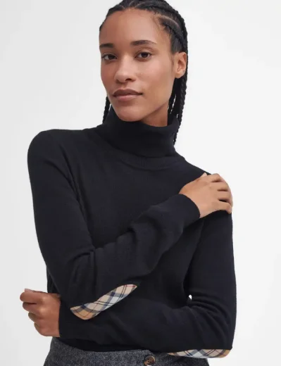 Barbour Pendle Knitted Roll Neck | Black