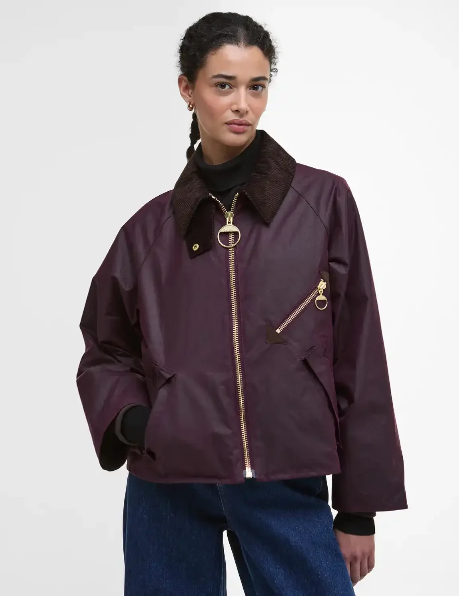 Picture of Barbour Womens Arlene Wax Jacket | Merlot